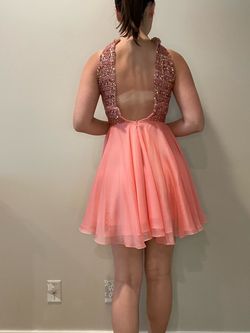 Sherri Hill Pink Size 00 50 Off Backless Two Piece Sweetheart Keyhole Cocktail Dress on Queenly