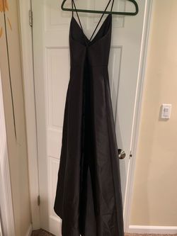 Alfred Sung Black Tie Size 2 Floor Length Ball gown on Queenly