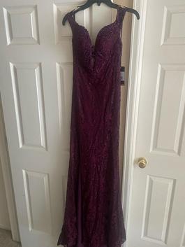 La Femme Purple Size 4 Mermaid Dress on Queenly
