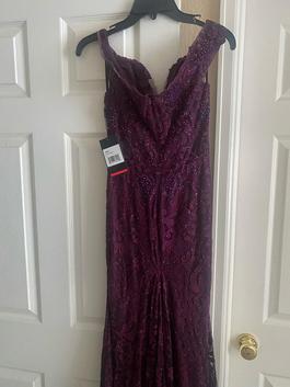 La Femme Purple Size 4 Mermaid Dress on Queenly