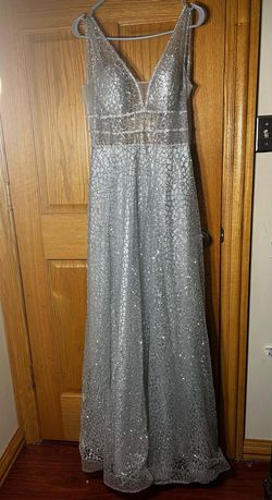 Silver Size 10 Straight Dress on Queenly