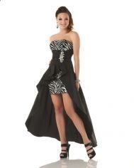 Style 3317 Mystique Prom Multicolor Size 14 Black Tie Cocktail Dress on Queenly
