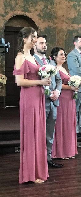 Levkoff Pink Size 6 Belt Side Slit A-line Dress on Queenly