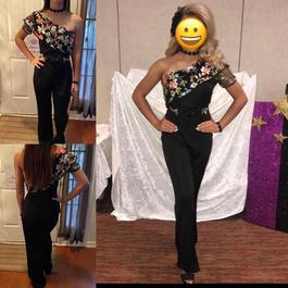 Black Size 4 Jumpsuit Dress on Queenly
