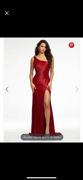 Ashley Lauren Red Size 6 Floor Length Straight Dress on Queenly