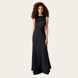 BHLDN Blue Size 12 Silk Military Straight Dress on Queenly
