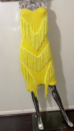 Yellow Size 14 Cocktail Dress on Queenly