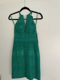 Jovani Green Size 0 Homecoming 50 Off Cocktail Dress on Queenly