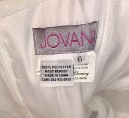 Jovani White Size 6 A-line Dress on Queenly