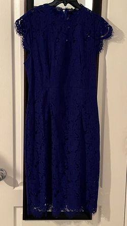 Merokeety Blue Size 6 Lace Party Cocktail Straight Dress on Queenly