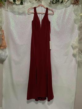 Eureka Red Size 2 Maroon Mermaid Dress on Queenly