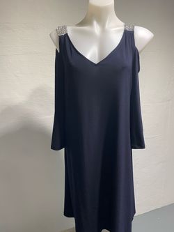 Established 1962 Blue Size 14 Floor Length Straight Dress on Queenly