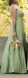 ALFRED ANGELO Green Size 10 Bridesmaid Floor Length Ball gown on Queenly