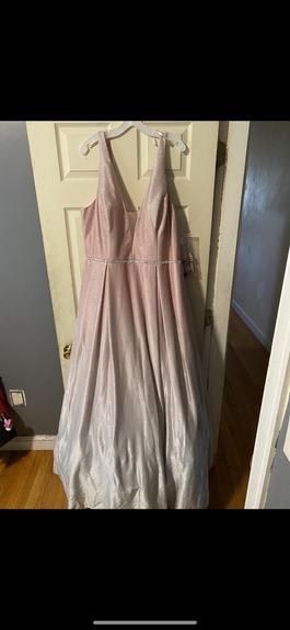David's Bridal Multicolor Size 22 Floor Length Prom Ball gown on Queenly