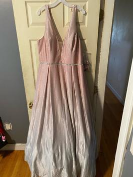 David's Bridal Multicolor Size 22 Floor Length Prom Ball gown on Queenly