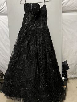 Jovani Black Size 10 50 Off Strapless Joavani Ball gown on Queenly