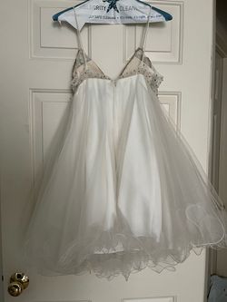 Terani Couture White Size 2 Bridal Shower Bachelorette Midi Floor Length Cocktail Dress on Queenly