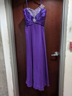 Style 93212 Mori Lee Flaunt Purple Size 14 A-line Dress on Queenly