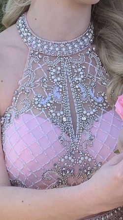 Rachel Allan Pink Size 2 Pattern Beaded Top 50 Off Straight Dress on Queenly