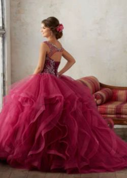 MoriLee Pink Size 8 Floor Length Black Tie 50 Off Ball gown on Queenly