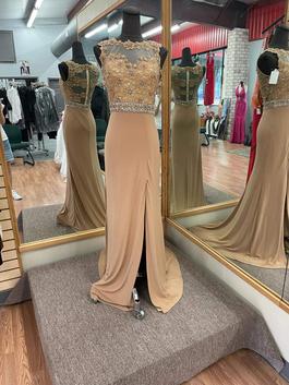 Envious Couture Nude Size 6 Straight Dress on Queenly