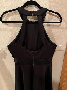 my michelle Black Size 10 Sheer A-line Dress on Queenly