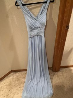David's Bridal Blue Size 10 Military Black Tie Prom Straight Dress on Queenly