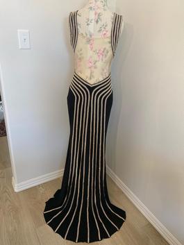 Jovani Black Tie Size 4 Floor Length 50 Off Straight Dress on Queenly