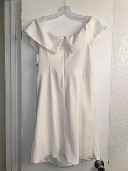 David's Bridal White Size 16 Davids Bridal $300 Cocktail Dress on Queenly