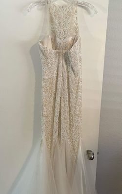 Sherri Hill White Size 2 Prom Appearance Lace Sheer Mermaid Dress on Queenly