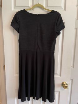 Studio One Black Size 10 V Neck Shiny Party Cocktail Dress on Queenly