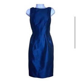 Alfred Sung Blue Size 6 Midi Homecoming Interview Cocktail Dress on Queenly