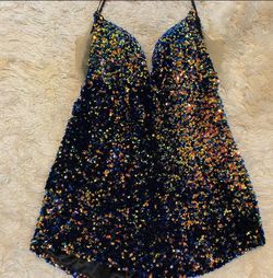 Vienna Black Size 8 Sequin 50 Off Sequined Jumpsuit Dress on Queenly