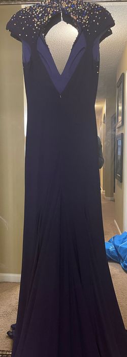Mac Duggal Purple Size 4 50 Off 70 Off Floor Length Straight Dress on Queenly