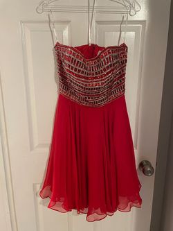 Sherri Hill Red Size 10 Floor Length Appearance Nightclub Euphoria Flare Cocktail Dress on Queenly