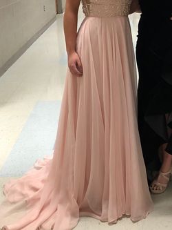 Sherri Hill Pink Size 6 Tulle Prom Floor Length Train Dress on Queenly