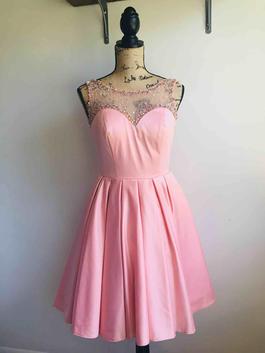 Sherri Hill Pink Size 6 Summer Euphoria Sheer Cocktail Dress on Queenly