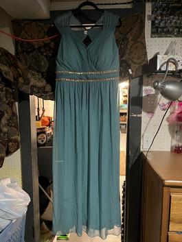 Blue Size 24 Straight Dress on Queenly