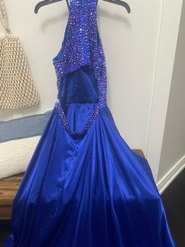 Sherri Hill Blue Size 14 Straight Dress on Queenly