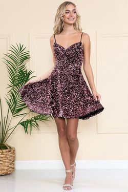 Style Natalia Amelia Couture Pink Size 10 Homecoming V Neck Black Tie Cocktail Dress on Queenly