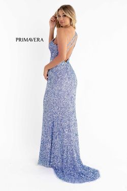 Style Lindsey Primavera Blue Size 0 Floor Length Prom Side slit Dress on Queenly