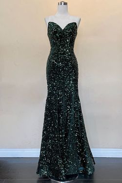 Style London Ameila Couture Green Size 4 Sweetheart Prom Tall Height Mermaid Dress on Queenly