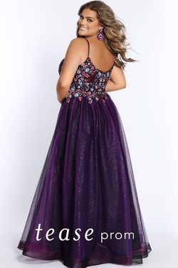 Style Asia Sydneys Closet Purple Size 14 Pageant Black Tie Plus Size Ball gown on Queenly
