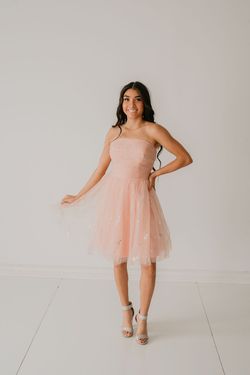 Style Mona Jadore Pink Size 12 Homecoming Floor Length Midi Cocktail Dress on Queenly