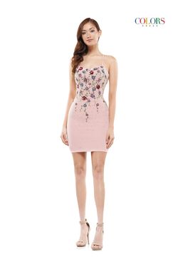 Style Cheryl Colors Pink Size 14 Sequin Summer Nightclub Cocktail Dress on Queenly