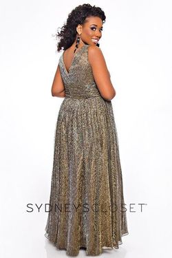Style Demi Sydneys Closet Gold Size 28 Tall Height Ball gown on Queenly