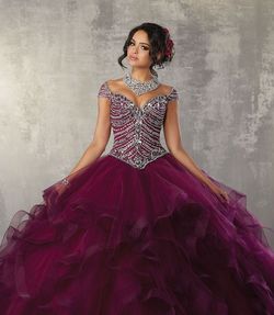 Style Serena MoriLee Purple Size 2 Sequin Pageant Ball gown on Queenly