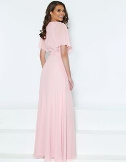 Style Annie Kanali K Pink Size 10 A-line Floor Length V Neck Straight Dress on Queenly