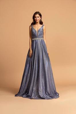 Style CL2200 Coya Blue Size 16 Tall Height Plus Size Ball gown on Queenly
