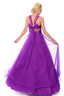 Style P21091 Precious Formals Purple Size 8 Sequin Prom Jewelled Ball gown on Queenly